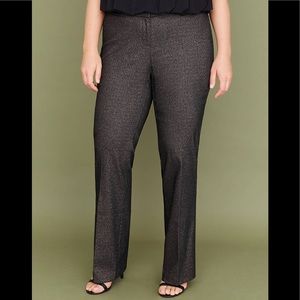 Lane Bryant gold sparkle black pants